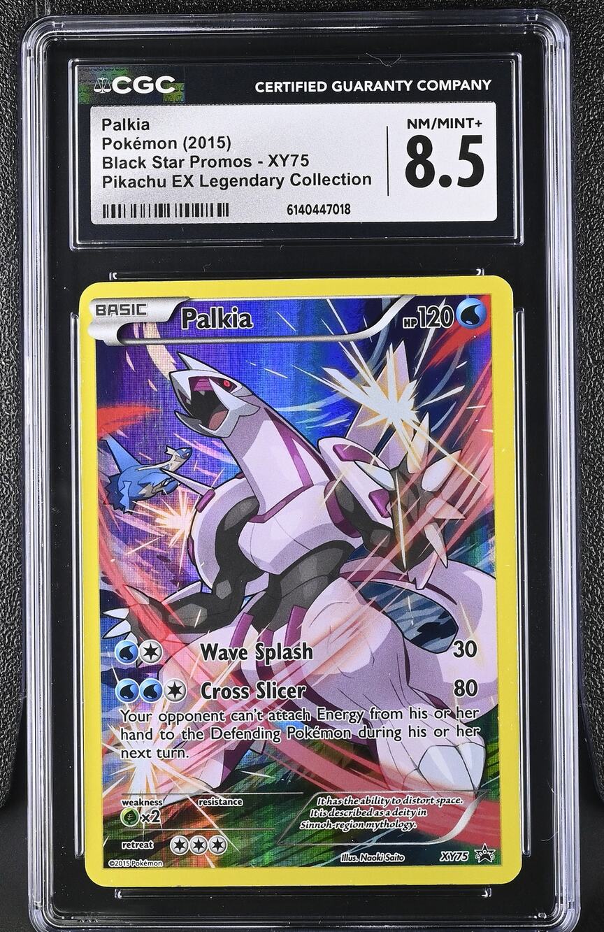 CGC 8.5 NM/MINT+ Palkia XY75 2015 Black Star Promos EX Legendary Collection Card